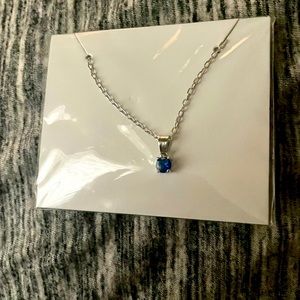 Sterling silver necklace with blue stone EFFY
